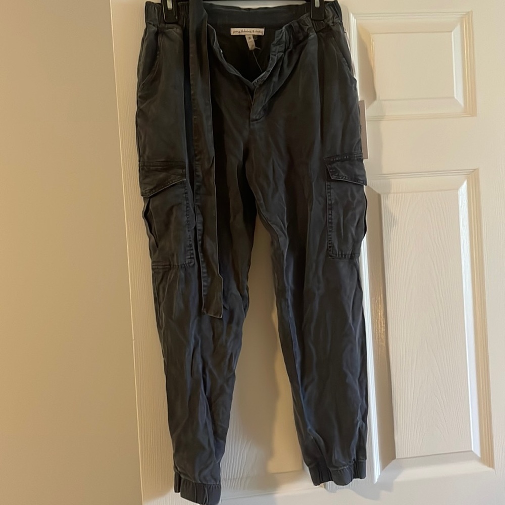 Young fabulous and broke pants. Size small. Cargo looking. Gray distressed.